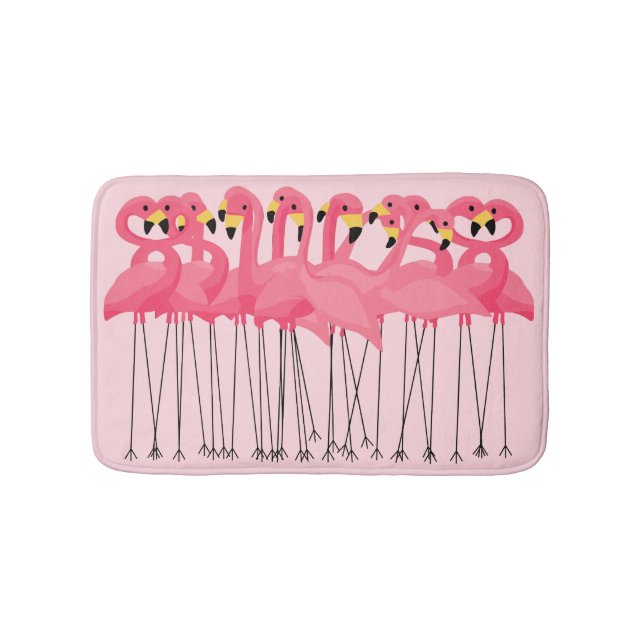 Tapis De Bain Mâchoire à Flamant rose rose (Devant)