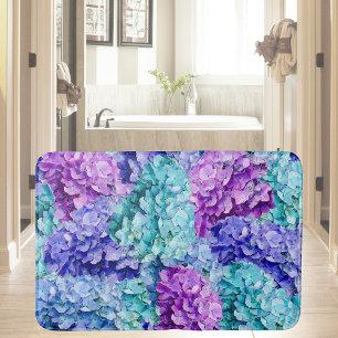 Tapis De Bain Magnifiques fleurs d'hydrangée