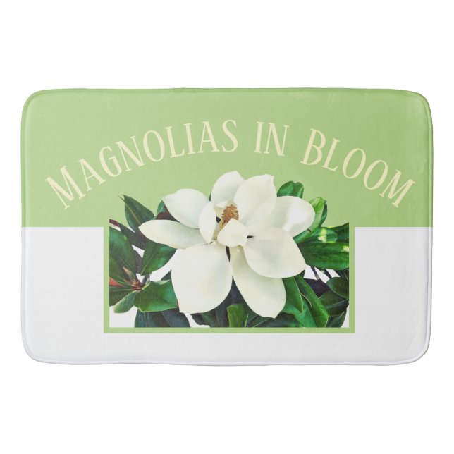 Tapis De Bain Magnolia Bloom | Grand bain vert (Devant)