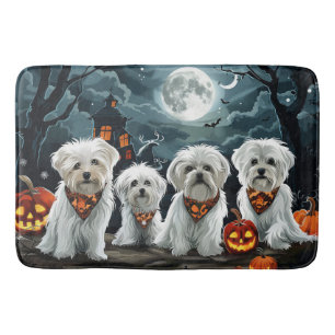 Tapis De Bain Maltese Halloween Épouvantable