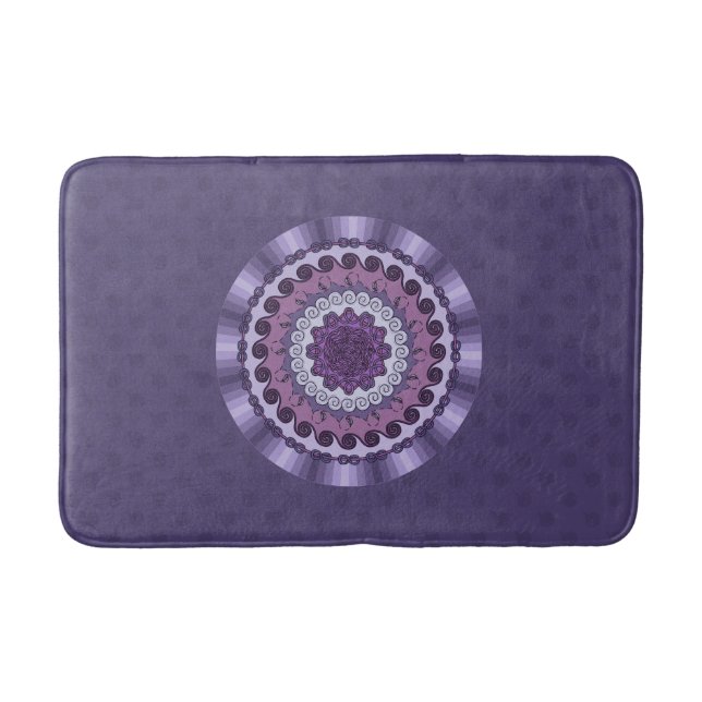 Tapis de bain Mandala du Vent (Devant)