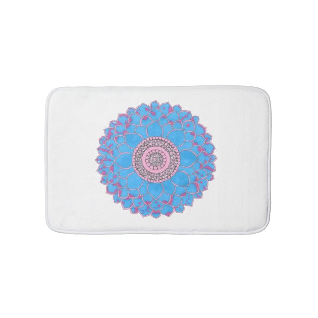 Tapis De Bain Mandala Print (Devant)