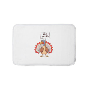 Tapis De Bain Mangez Pizza Turquie Thanksgiving Adulte Vegan Amu