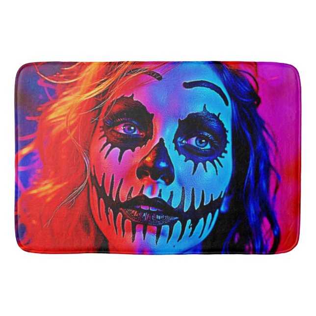 Tapis De Bain Maquillage d'Halloween (Devant)