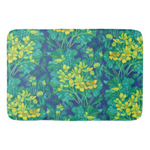 Tapis De Bain Marais Marigold Fleur sauvage Fleurs Jaunes Motif