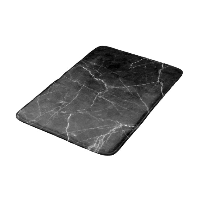 Tapis De Bain Marbre noir de luxe (Angle)