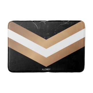 Tapis De Bain Marbre noir élégant