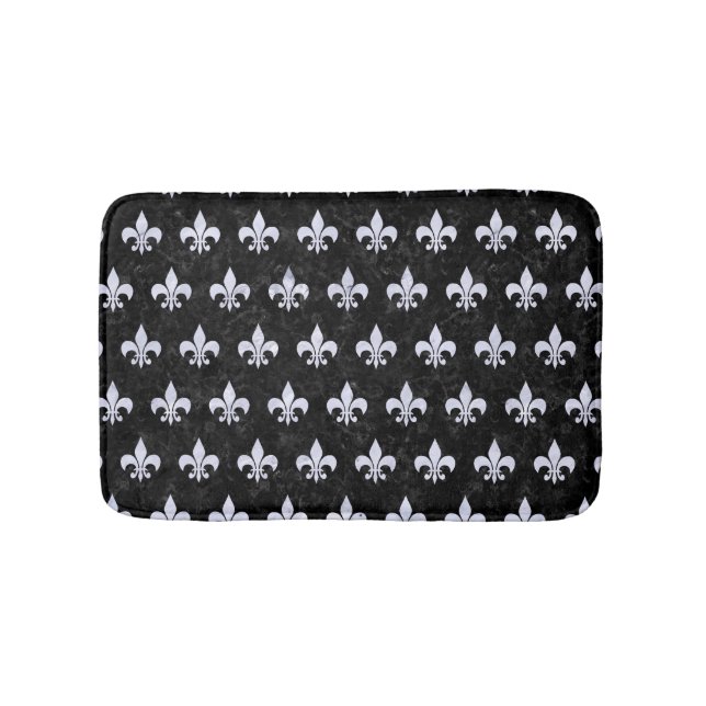 TAPIS DE BAIN MARBRE ROYAL1 NOIR ET MARBRE BLANC (R) (Devant)