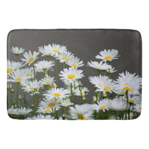 Tapis De Bain Marguerites sur Grey