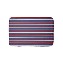 Marine Bleu Rouge rayé Chic Moderne Lignes vertica
