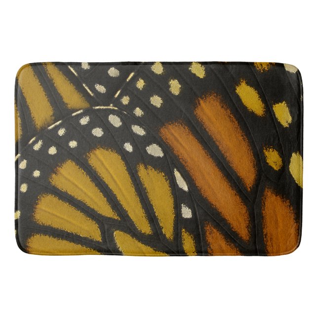 Tapis De Bain Mariposa Orange & Yellow Monarch Butterfly Wing (Devant)