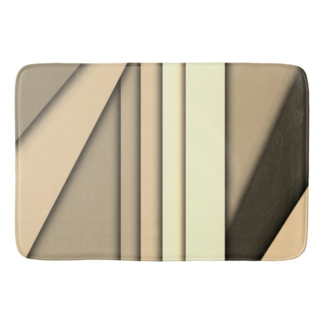 Tapis De Bain Marron monochrome moderne (Devant)