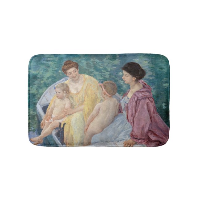 Tapis De Bain Mary Cassatt - Deux mères et enfants dans un batea (Devant)