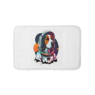 Tapis De Bain Mascotte de chien Astronout