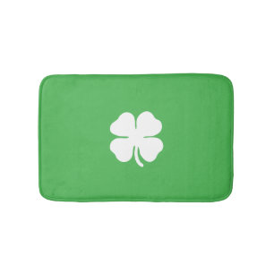 Tapis De Bain Mat de bain à feuille de fermeture blanche