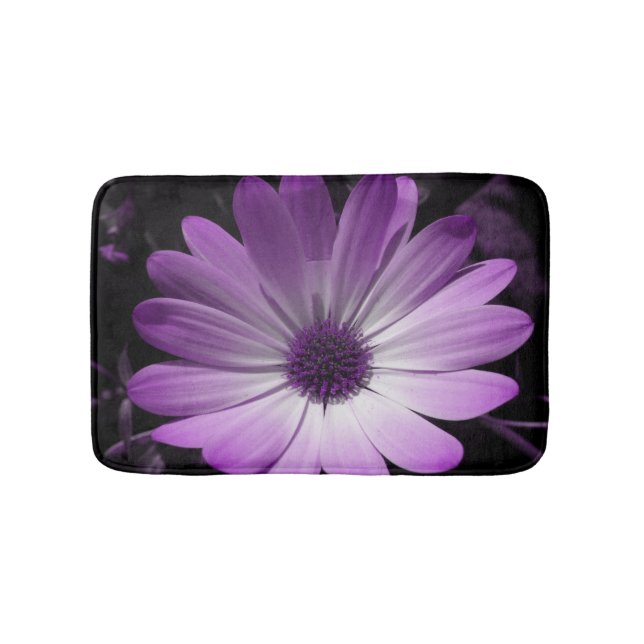 Tapis De Bain Mat de bain à fleurs mauve (Devant)