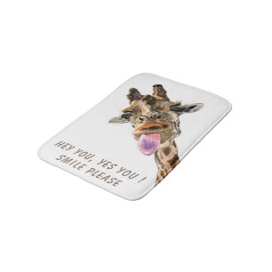 Tapis De Bain Mat de bain à Giraffe drôle