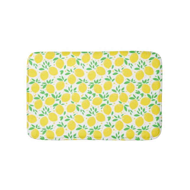 Tapis De Bain Mat de bain aux citrons jaunes (Devant)