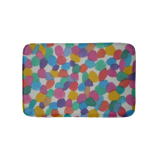 Tapis De Bain Mat de bain avec points arc-en-ciel (Devant)