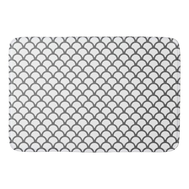 Tapis De Bain Mat de bain/blanc et noir (Devant)