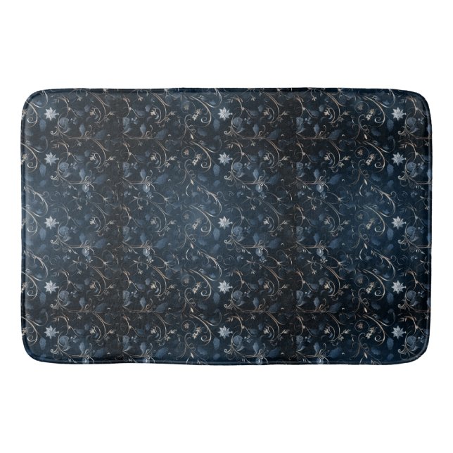 Tapis De Bain Mat de bain bleu hiver (Devant)