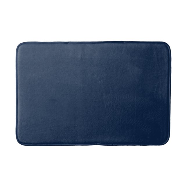 Tapis De Bain Mat de bain bleu marine (Devant)