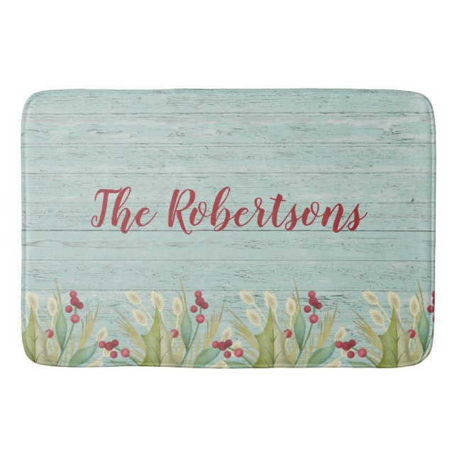 Tapis De Bain Mat de bain de la plage de Noël côtière (Devant)