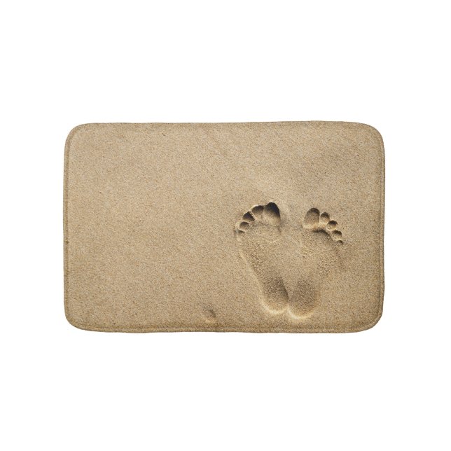 Tapis De Bain Mat de bain - Empreinte dans le sable (Devant)