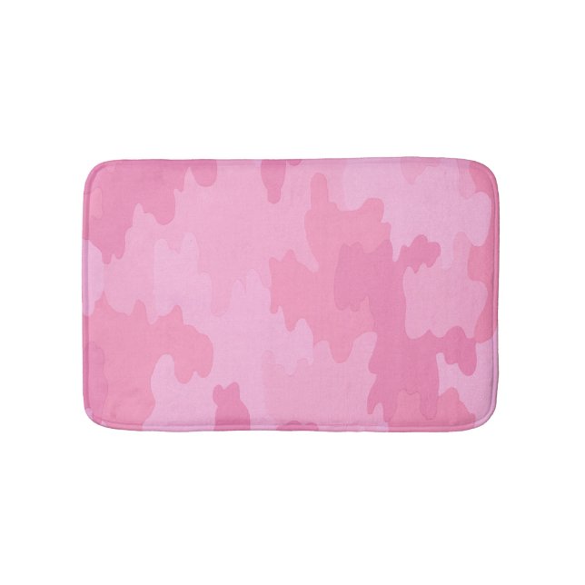 Tapis De Bain Mat de bain en camouflage rose (Devant)