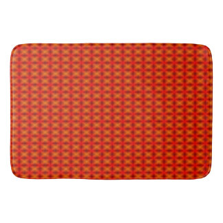 Tapis De Bain Mat de bain en maille géométrique orange