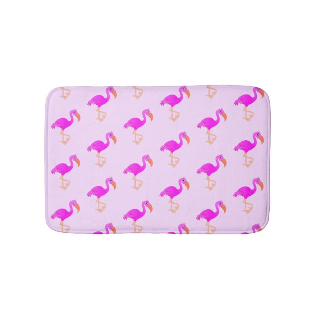 Tapis De Bain Mat de bain Flamants roses roses (Devant)
