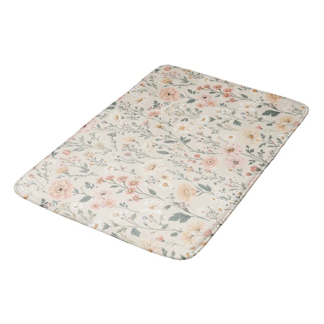 Tapis De Bain Mat de bain fleur sauvage (Angle)