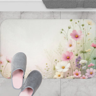 Tapis De Bain Mat de bain fleur sauvage, Cottagecore Salle de ba