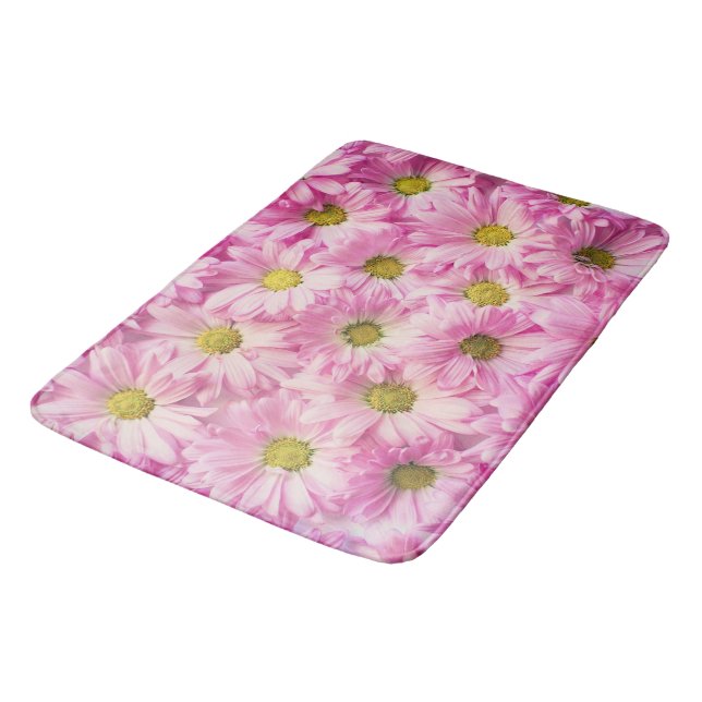 Tapis De Bain Mat de bain - Gerbera rose marguerites (Angle)