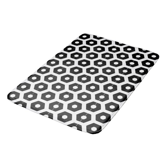 Tapis De Bain Mat de bain - Hexagons (Angle)