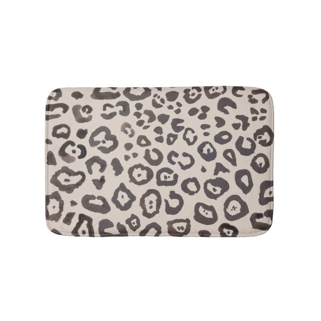 Tapis De Bain Mat de bain Motif animal Empreinte de léopard (Devant)