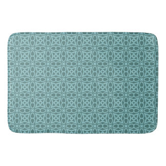 Tapis De Bain Mat de bain Motif géométrique turquoise