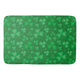 Tapis De Bain Mat de bain Motif Shamrock irlandais vert