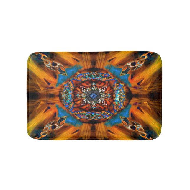 Tapis De Bain Mat de bain mystique fractal (Devant)
