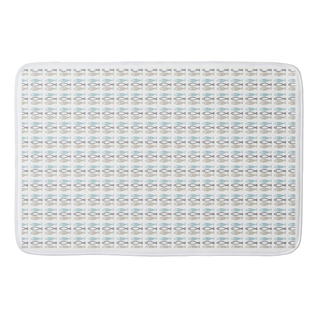 Tapis De Bain Mat de bain - Poisson scandinave (Devant)