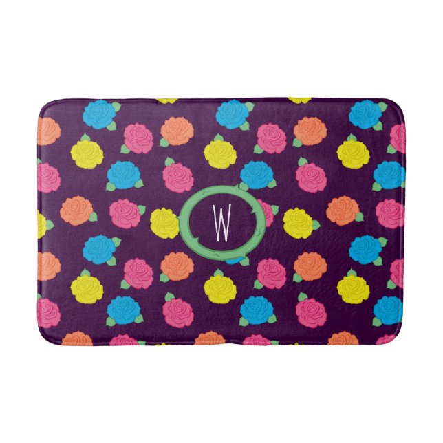 Tapis De Bain Mat de bain Rose Neon (Devant)