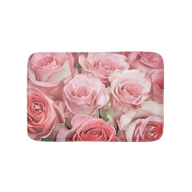 Tapis De Bain Mat de bain rose Roses (Devant)