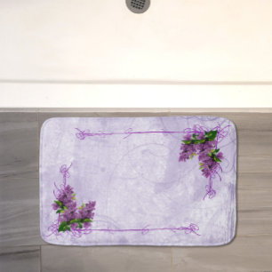 Tapis De Bain Mat de bain violet Lilacs