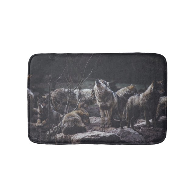 Tapis De Bain Mat de bain Wolf Pack (Devant)