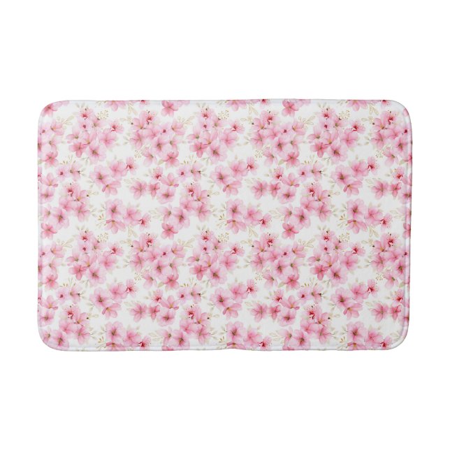 Tapis De Bain Matat de bain cerise en fleurs (Devant)