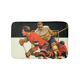 Tapis De Bain Match de hockey sur glace