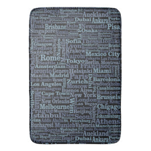 Tapis De Bain Matelas de bain World Cities