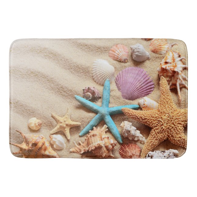 Tapis De Bain Matelas de plage de sable de coquillages (Devant)