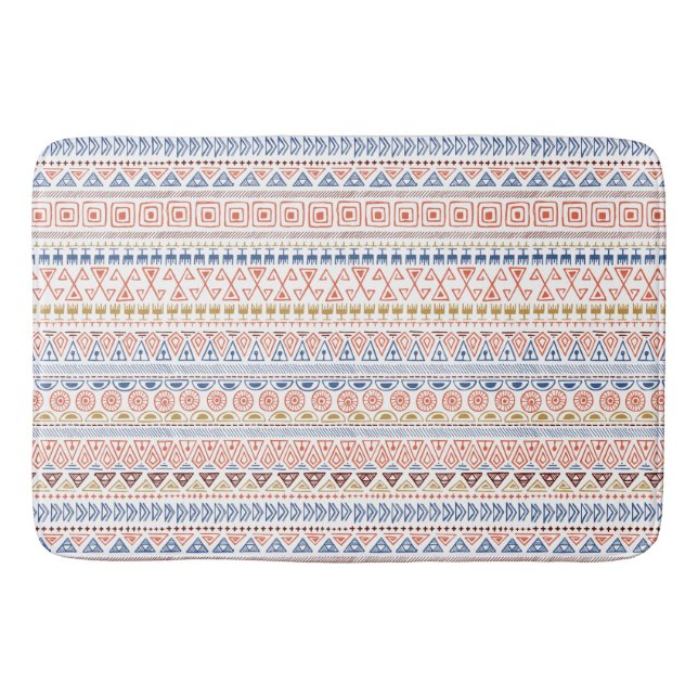 Tapis De Bain Matelas Motif Aztec (Devant)