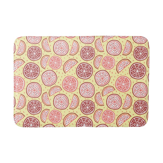 Tapis De Bain Matelas Motif Citrus (Devant)